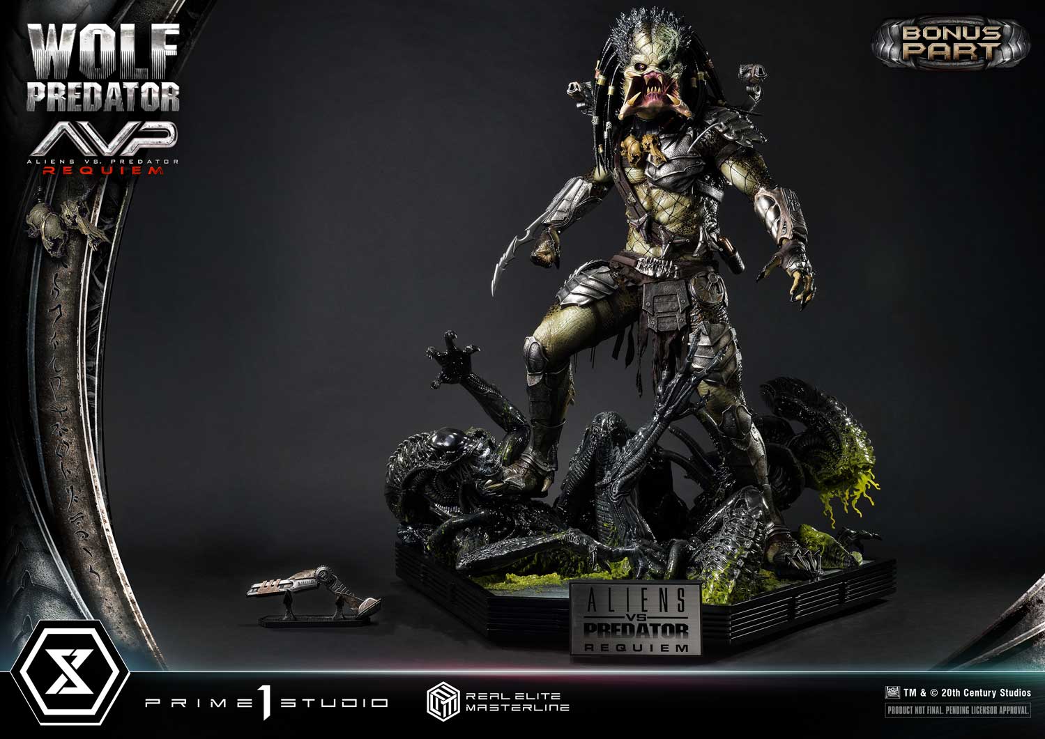 Aliens vs. Predator Requiem Wolf Predator 13 Scale Real Elite Masterline Statue – Prime 1 Studio