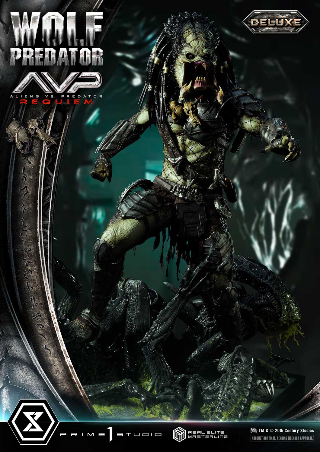 Aliens vs. Predator Requiem Wolf Predator 13 Scale Real Elite Masterline Statue – Prime 1 Studio