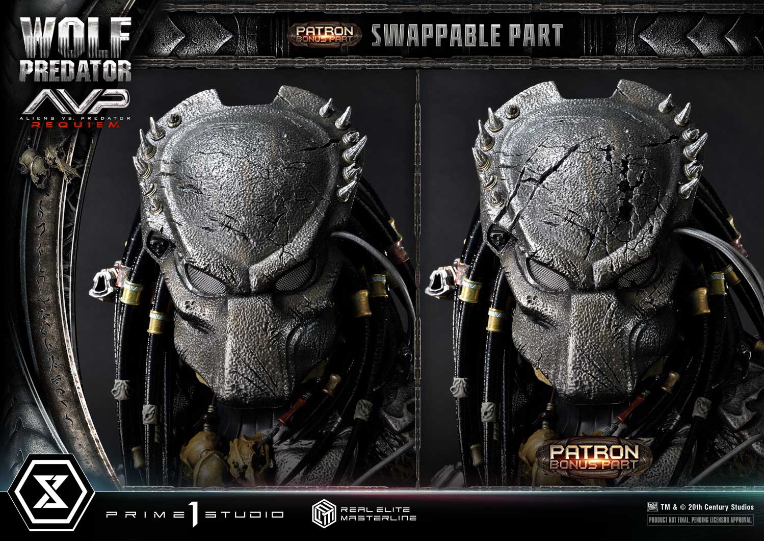Aliens vs. Predator Requiem Wolf Predator 13 Scale Real Elite Masterline Statue – Prime 1 Studio