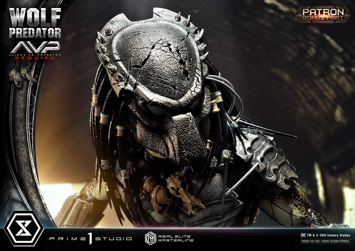 Aliens vs. Predator Requiem Wolf Predator 13 Scale Real Elite Masterline Statue – Prime 1 Studio