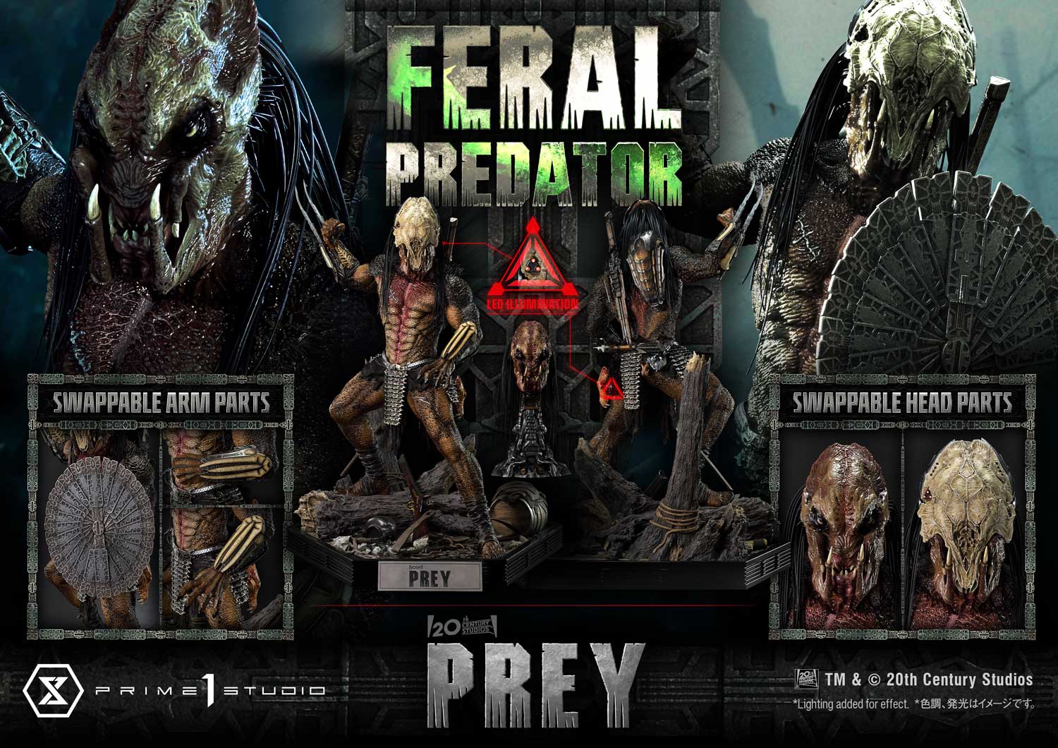Prey Feral Predator 13 Scale Museum Masterline Statue with Combistick – Prime 1 Studio