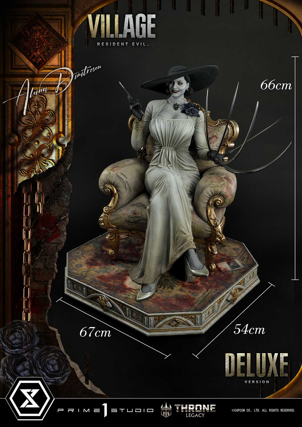 Prime 1 Studio - Resident Evil Village Alcina Dimitrescu 1/4 Scale Statue