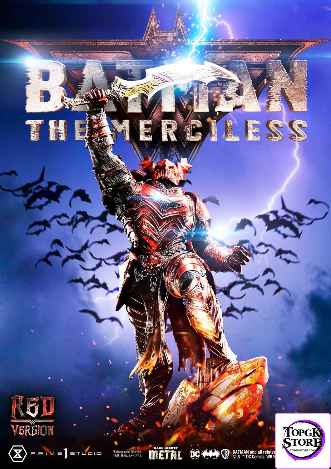 The Merciless Red Version Dark Nights: Metal (Comics) 1/3 Scale GK Statue - Prime 1 Studio - Photo 2 | TopGKStore