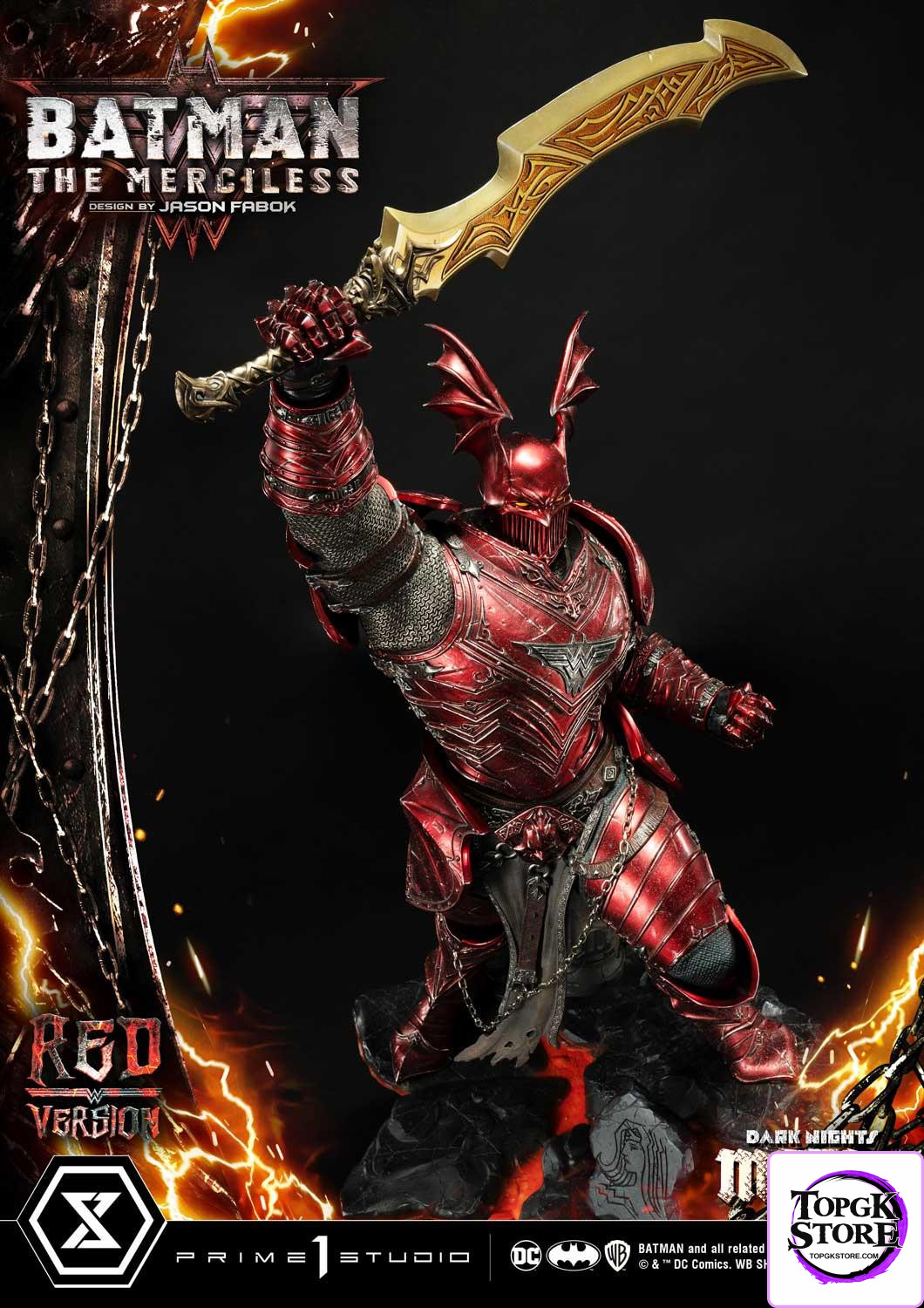 The Merciless Red Version Dark Nights: Metal (Comics) 1/3 Scale GK Statue - Prime 1 Studio - Photo 4 | TopGKStore