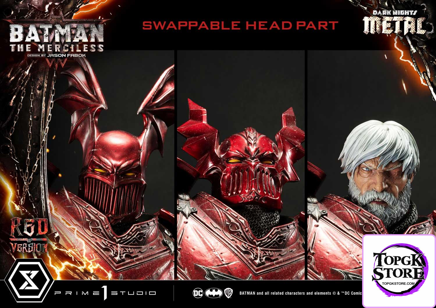 The Merciless Red Version Dark Nights: Metal (Comics) 1/3 Scale GK Statue - Prime 1 Studio - Photo 7 | TopGKStore