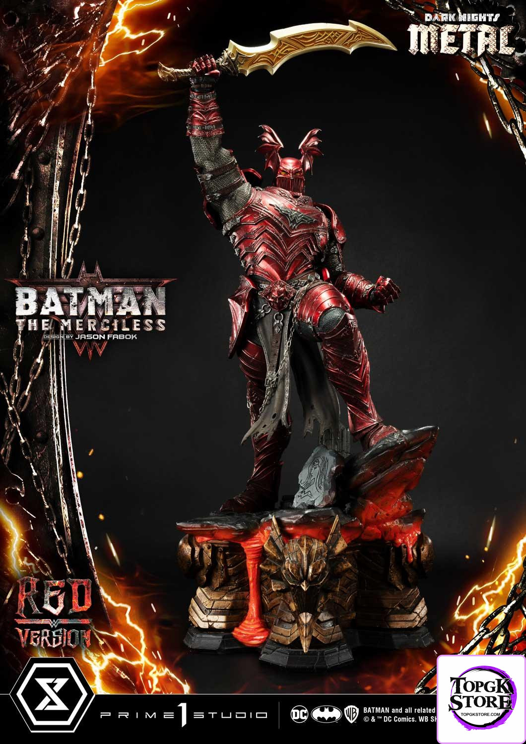 The Merciless Red Version Dark Nights: Metal (Comics) 1/3 Scale GK Statue - Prime 1 Studio - Photo 8 | TopGKStore