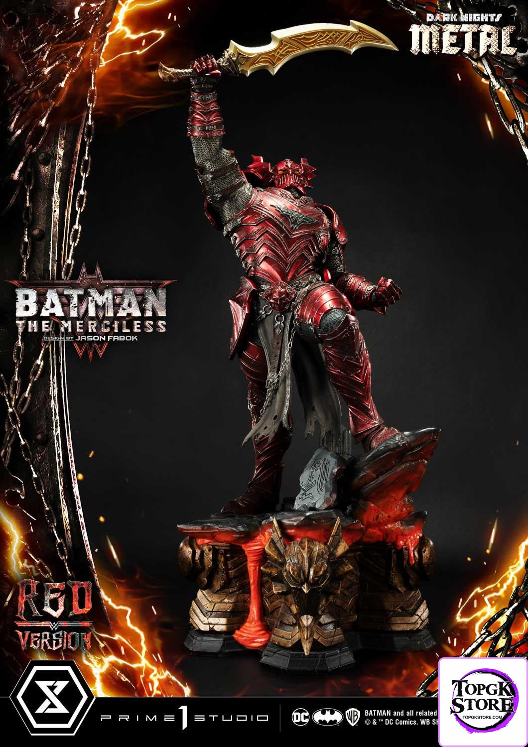 The Merciless Red Version Dark Nights: Metal (Comics) 1/3 Scale GK Statue - Prime 1 Studio - Photo 9 | TopGKStore