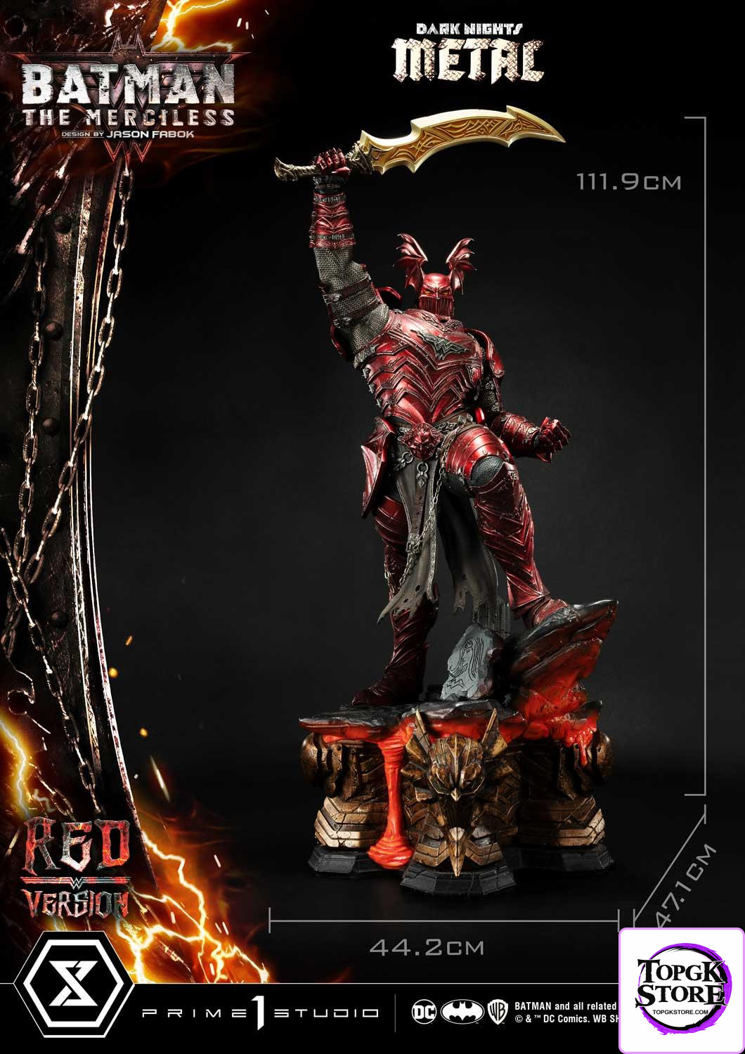 The Merciless Red Version Dark Nights: Metal (Comics) 1/3 Scale GK Statue - Prime 1 Studio - Photo 11 | TopGKStore