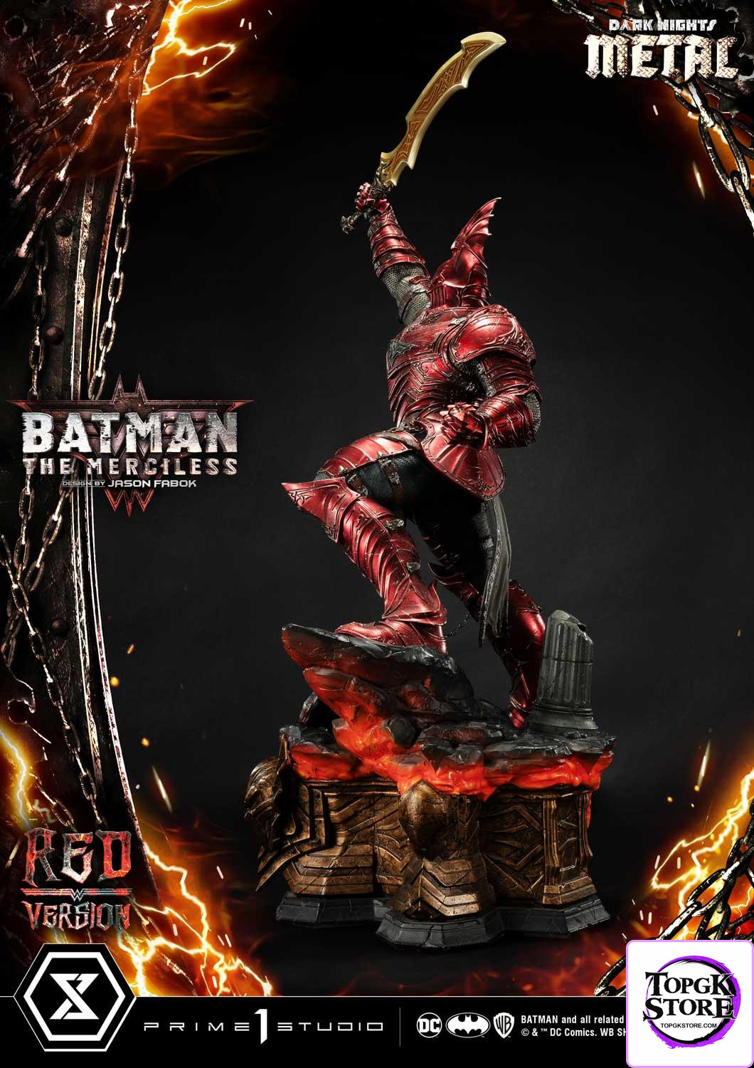 The Merciless Red Version Dark Nights: Metal (Comics) 1/3 Scale GK Statue - Prime 1 Studio - Photo 14 | TopGKStore