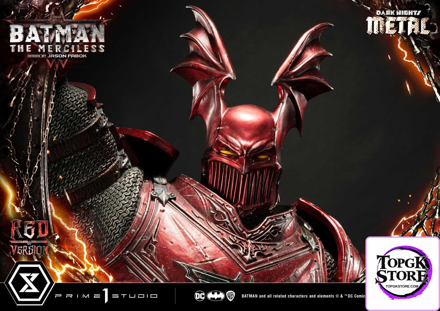 The Merciless Red Version Dark Nights: Metal (Comics) 1/3 Scale GK Statue - Prime 1 Studio - Photo 17 | TopGKStore