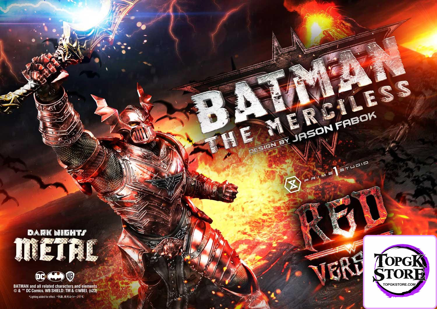 The Merciless Red Version Dark Nights: Metal (Comics) 1/3 Scale GK Statue - Prime 1 Studio - Photo 19 | TopGKStore