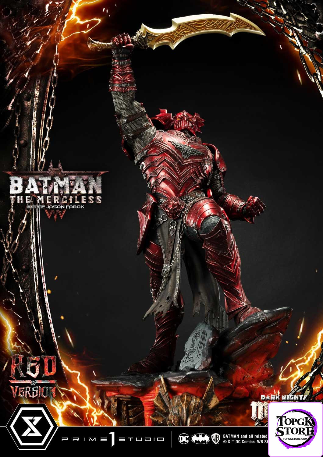 The Merciless Red Version Dark Nights: Metal (Comics) 1/3 Scale GK Statue - Prime 1 Studio - Photo 21 | TopGKStore