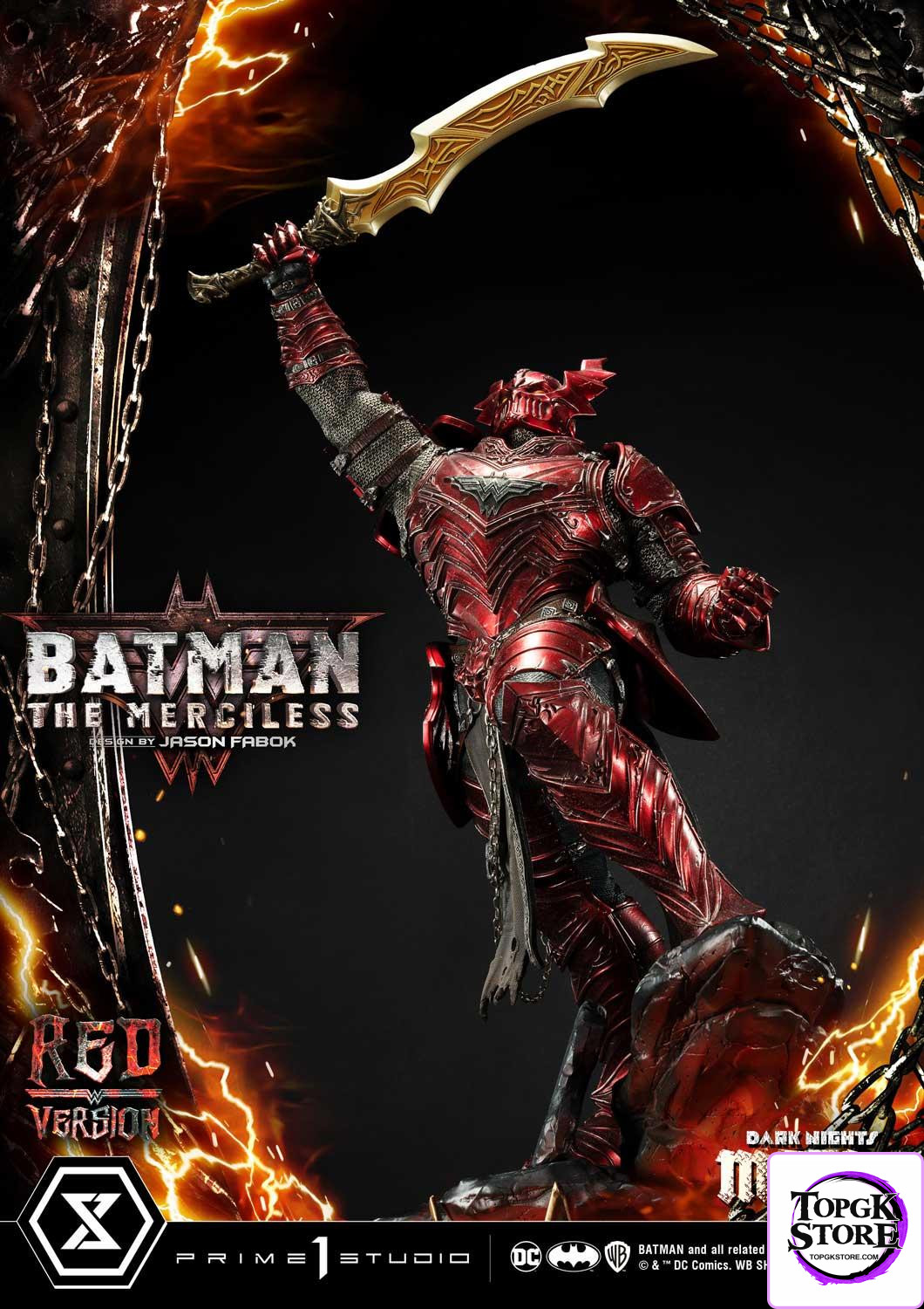 The Merciless Red Version Dark Nights: Metal (Comics) 1/3 Scale GK Statue - Prime 1 Studio - Photo 22 | TopGKStore