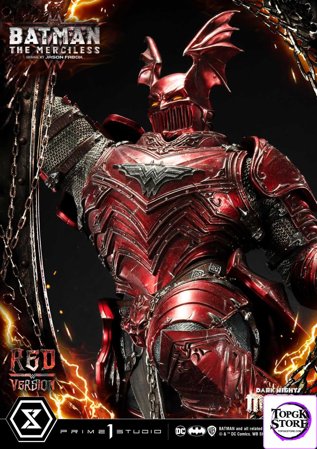 The Merciless Red Version Dark Nights: Metal (Comics) 1/3 Scale GK Statue - Prime 1 Studio - Photo 23 | TopGKStore