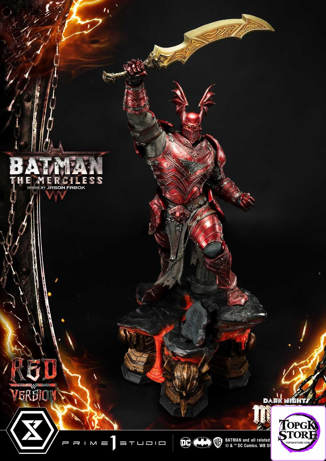 The Merciless Red Version Dark Nights: Metal (Comics) 1/3 Scale GK Statue - Prime 1 Studio - Photo 27 | TopGKStore