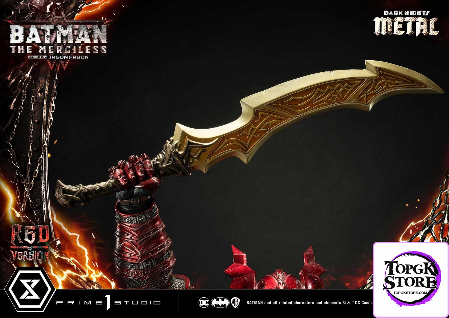 The Merciless Red Version Dark Nights: Metal (Comics) 1/3 Scale GK Statue - Prime 1 Studio - Photo 42 | TopGKStore