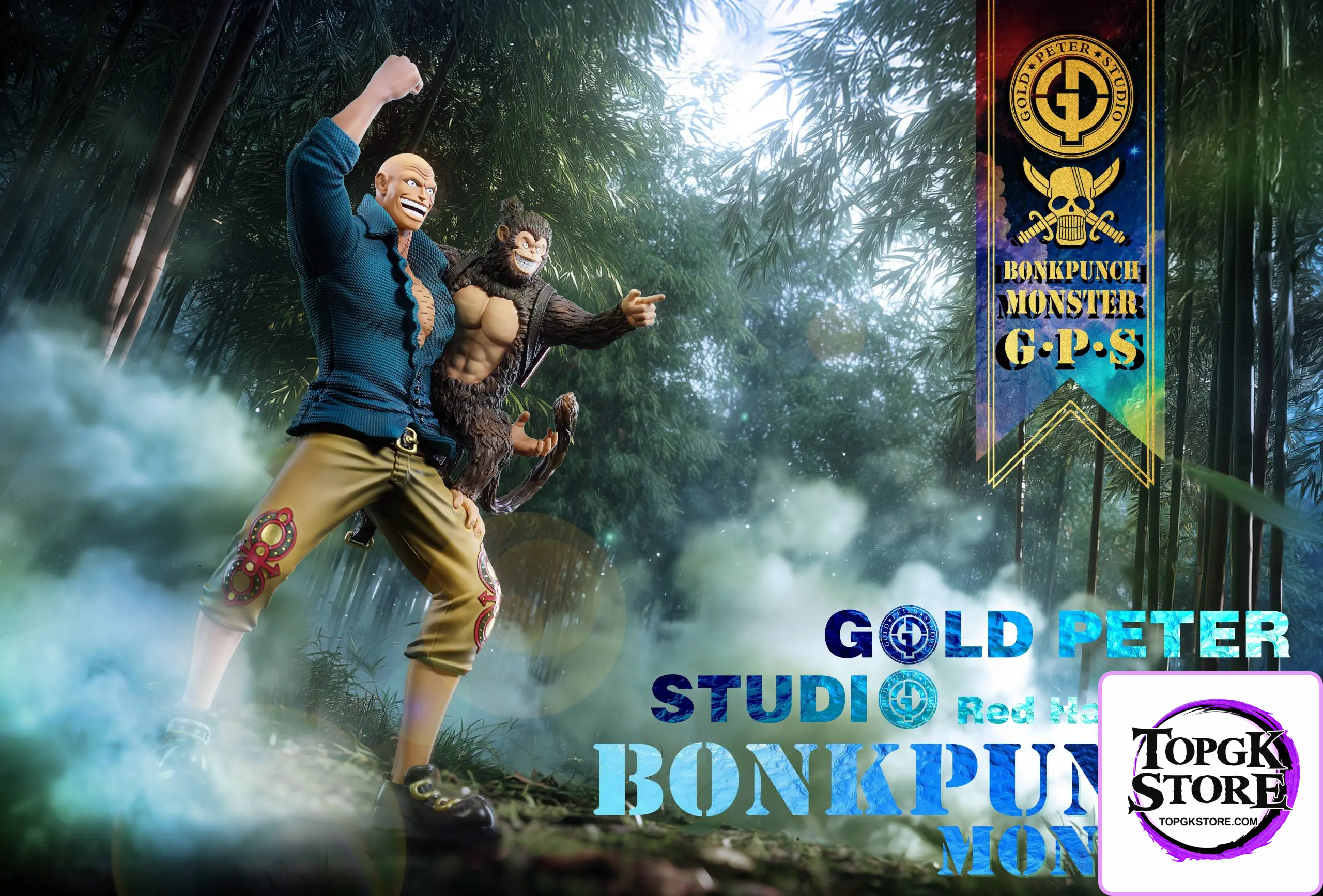 Gold Peter Studio – Red Hair Pirates Bonk Punch X Monster One Piece ...
