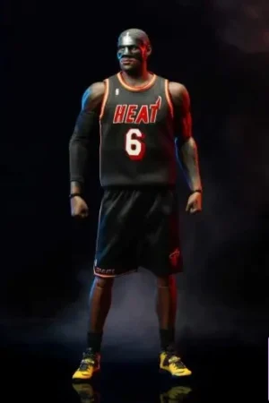 Reset Studio - Miami Heat Black Mask LeBron James 1/6 Scale Collector's Edition Articulated Figure NBA - Photo 1 | TopGKStore
