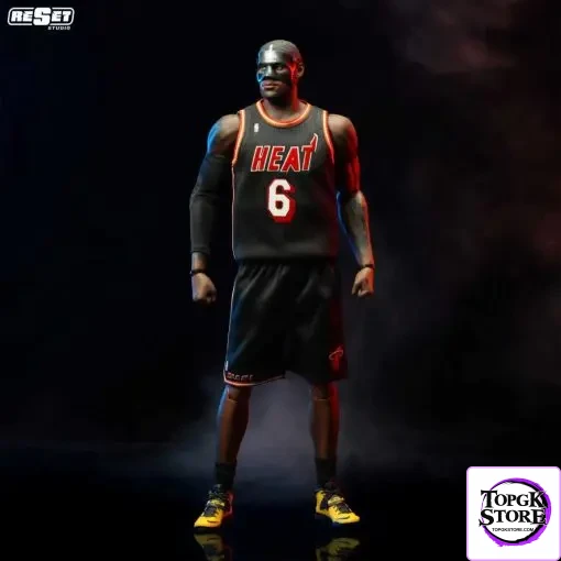 Reset Studio - Miami Heat Black Mask LeBron James 1/6 Scale Collector's Edition Articulated Figure NBA - Photo 1 | TopGKStore