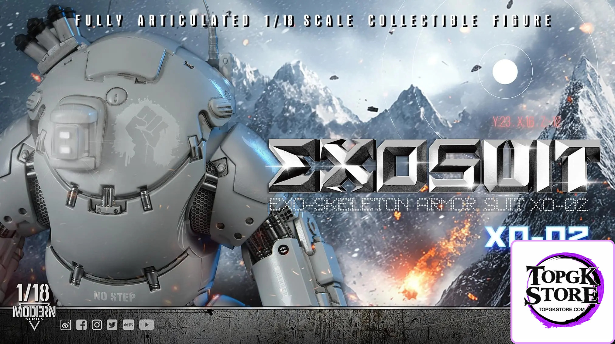Soldier Story – Original SSE002 1/18th Scale EXO-Skeleton Armor Suit XO-02 Collectible Action Figure (Licensed) - Photo