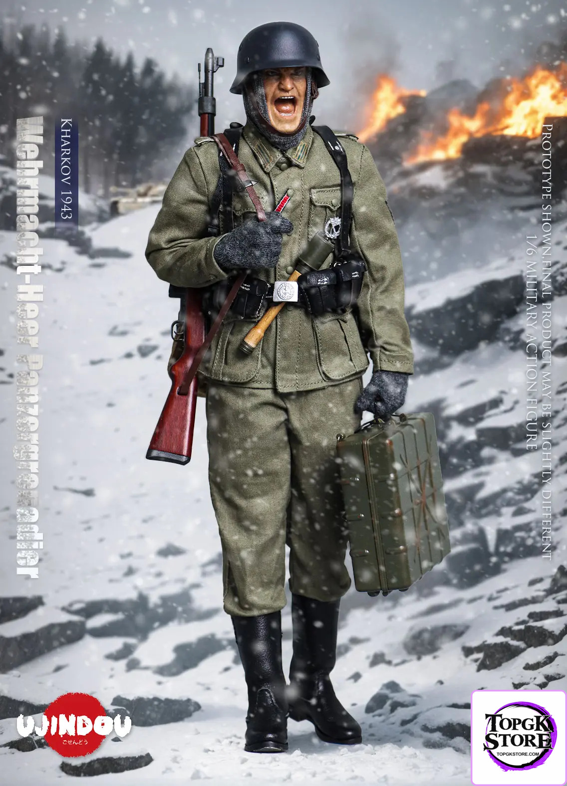 UJINDOU – Original 1/6 WWII Wehrmacht-Heer Panzergrenadier, Kharkov 1943 (Licensed) - Photo 1 | TopGKStore