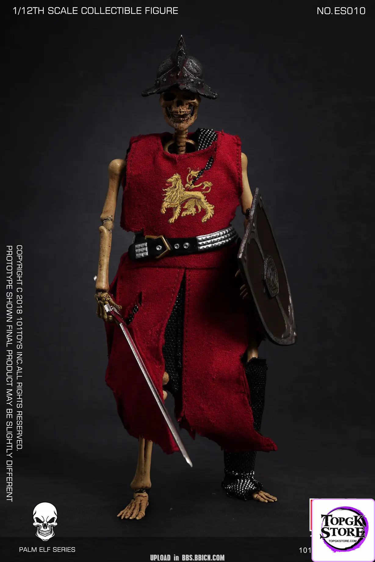 101Toys – Original 1/12 NO.ES010 PALM ELF SERIES- Skeleton Medieval Knight (Licensed) - Photo 1 | TopGKStore