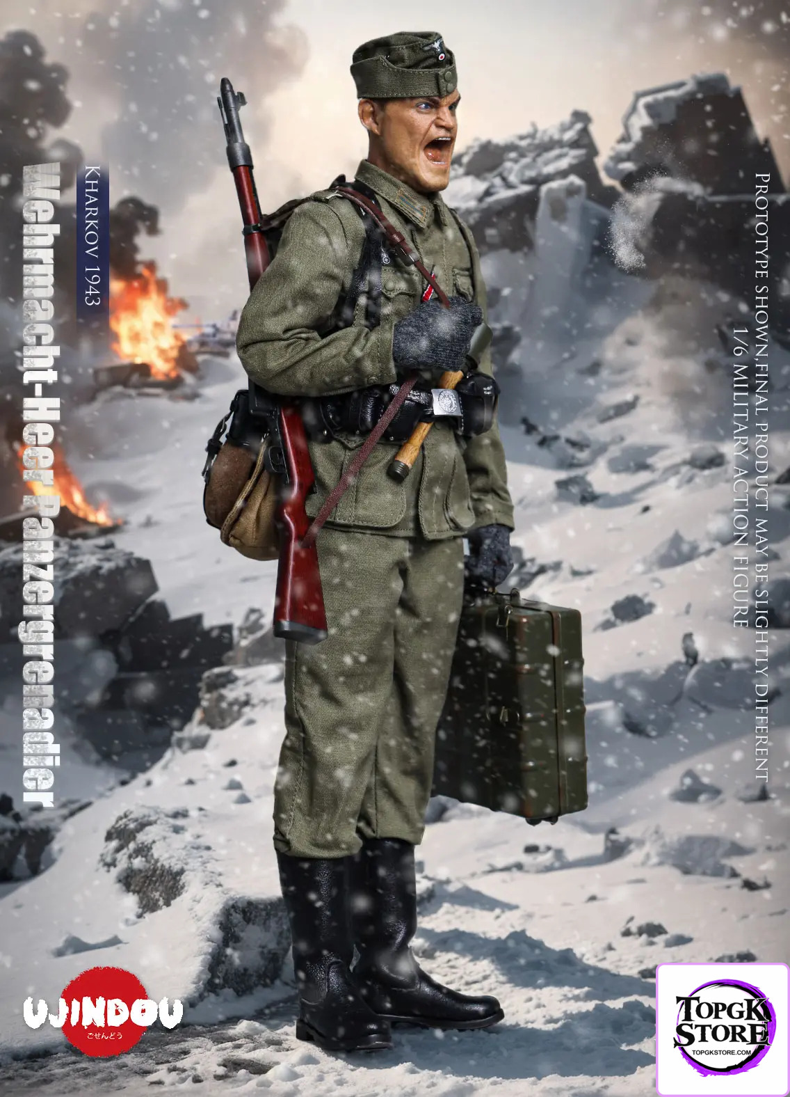 UJINDOU – Original 1/6 WWII Wehrmacht-Heer Panzergrenadier, Kharkov 1943 (Licensed) - Photo 7 | TopGKStore