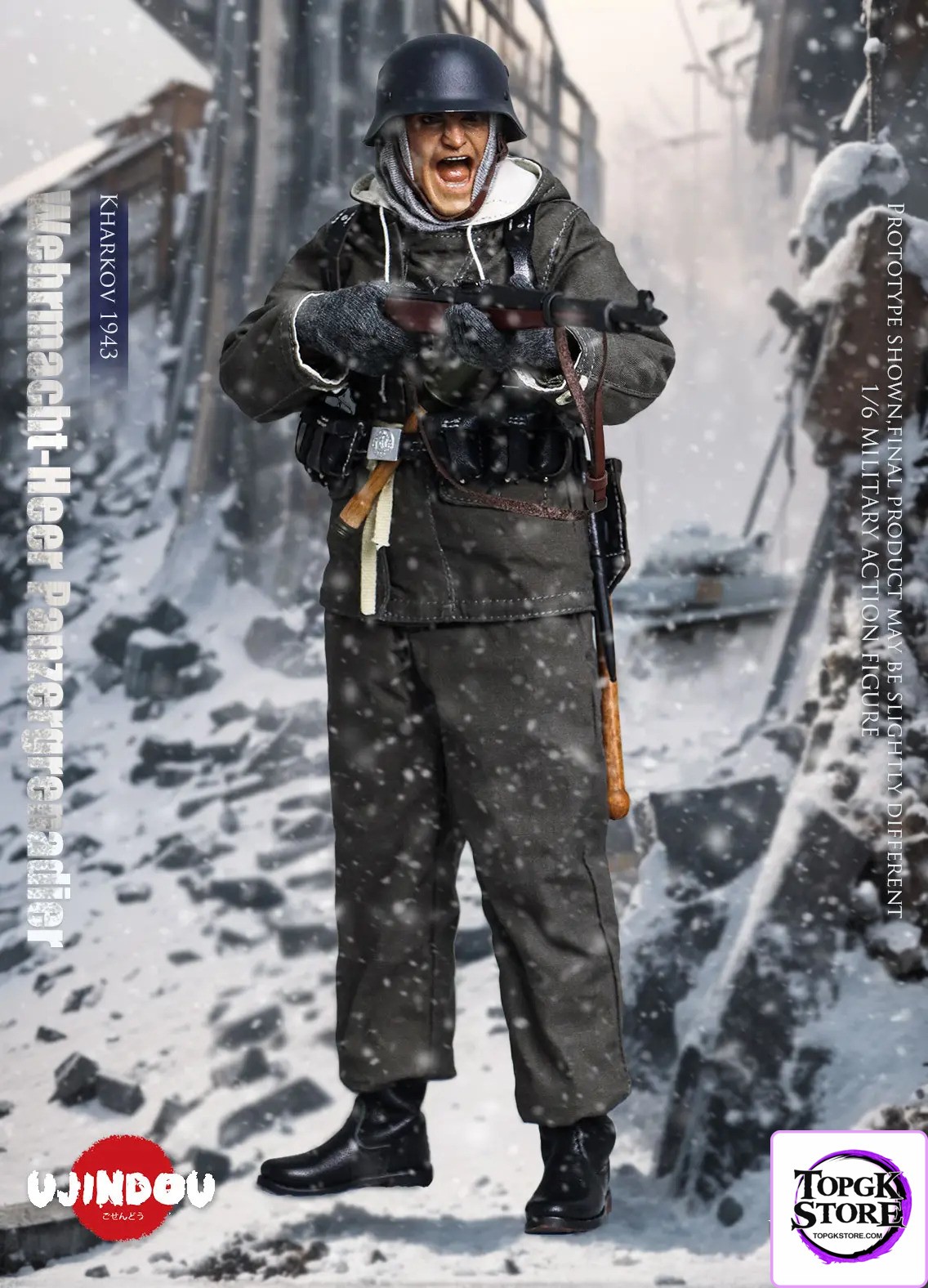 UJINDOU – Original 1/6 WWII Wehrmacht-Heer Panzergrenadier, Kharkov 1943 (Licensed) - Photo 8 | TopGKStore