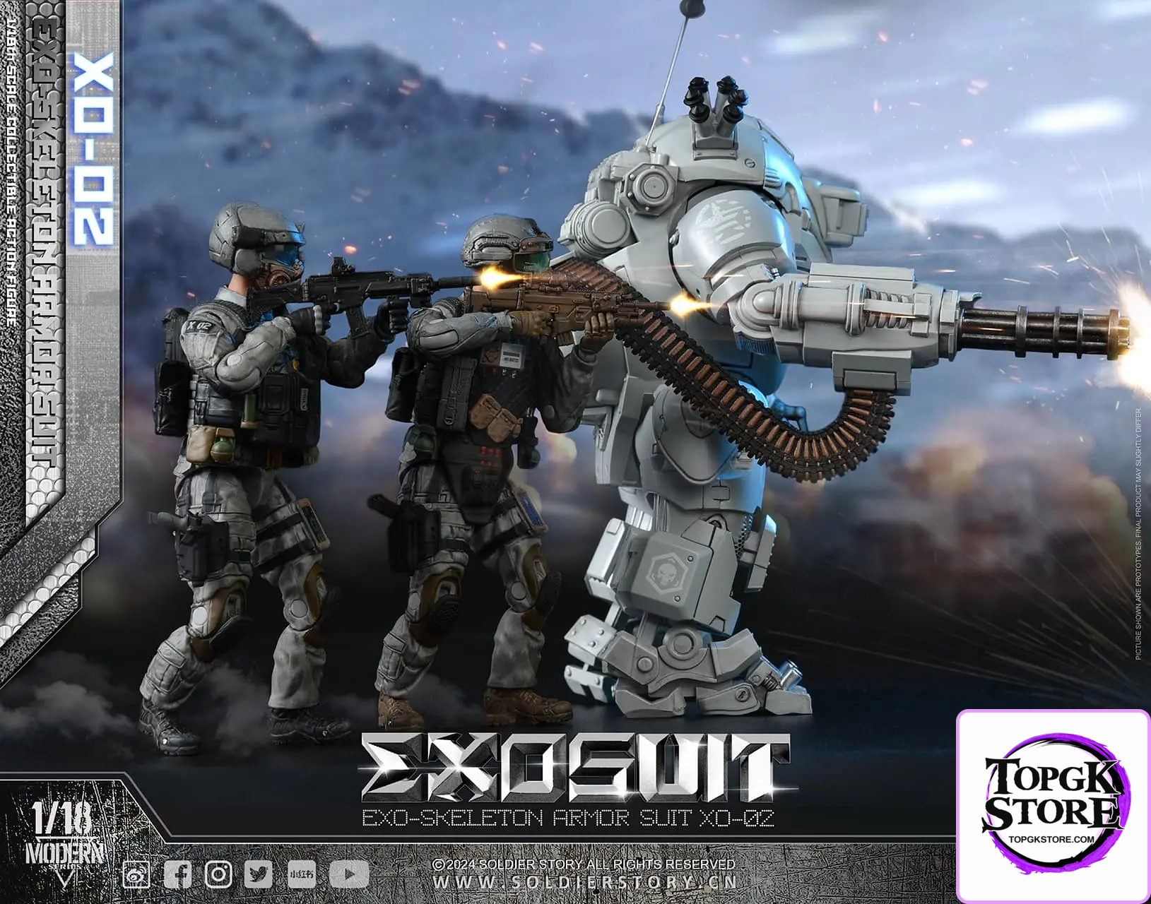 Soldier Story – Original SSE002 1/18th Scale EXO-Skeleton Armor Suit XO-02 Collectible Action Figure (Licensed) - Photo