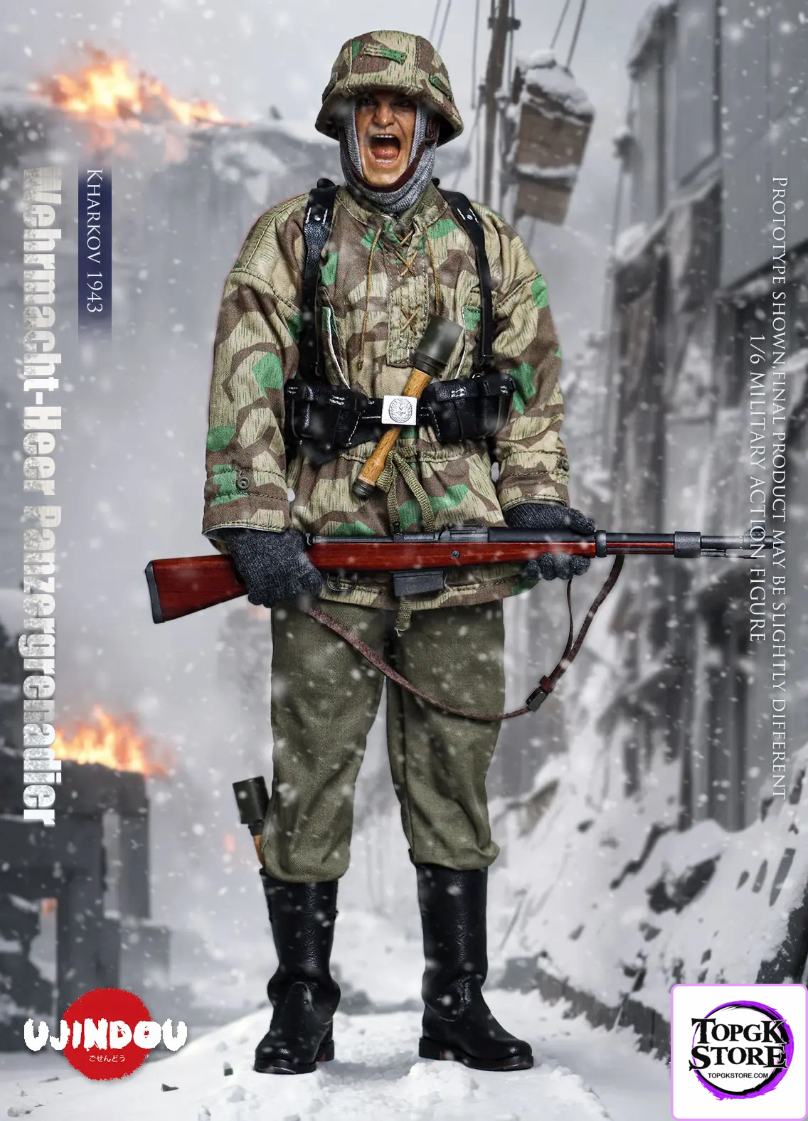 UJINDOU – Original 1/6 WWII Wehrmacht-Heer Panzergrenadier, Kharkov 1943 (Licensed) - Photo 9 | TopGKStore