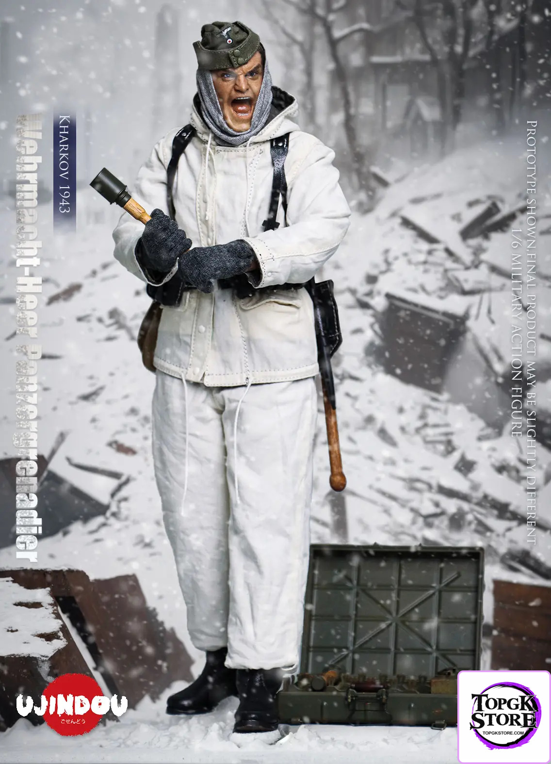 UJINDOU – Original 1/6 WWII Wehrmacht-Heer Panzergrenadier, Kharkov 1943 (Licensed) - Photo 10 | TopGKStore
