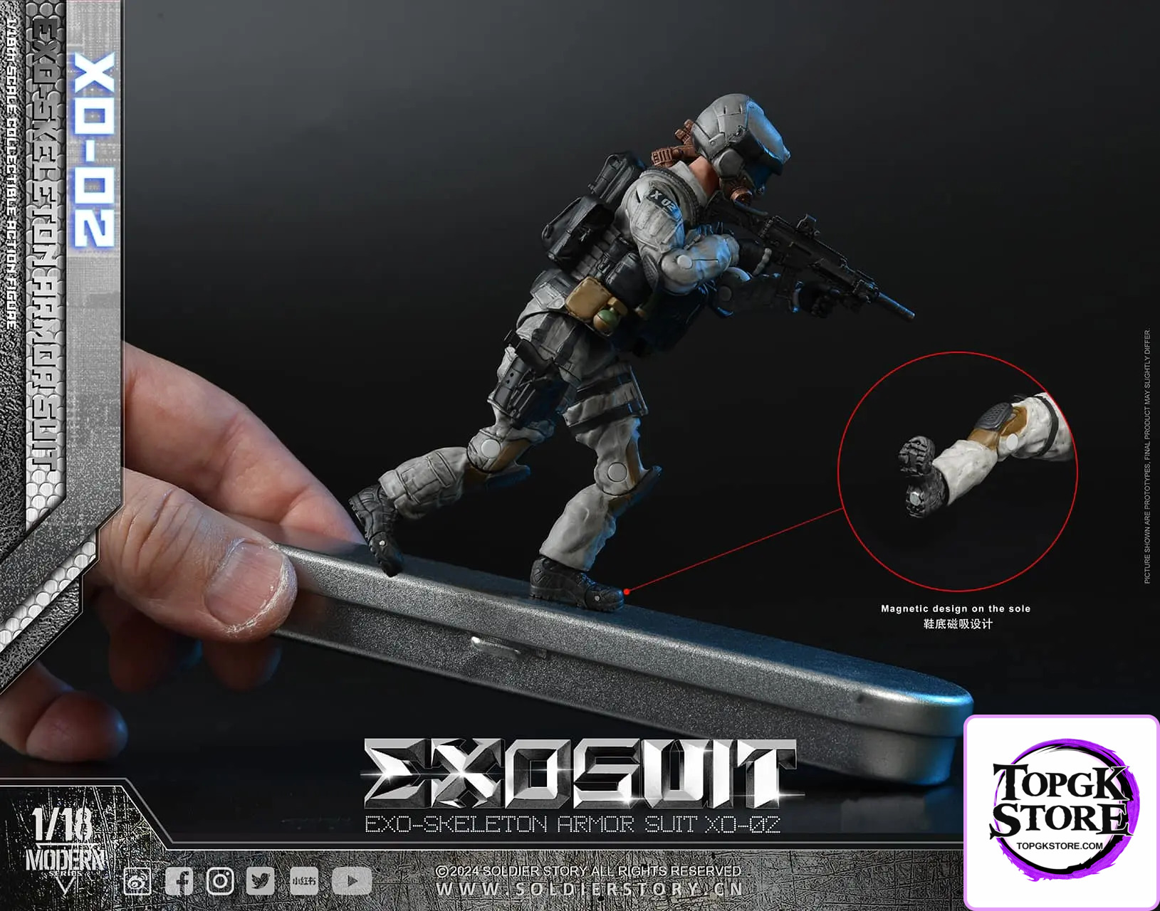 Soldier Story – Original SSE002 1/18th Scale EXO-Skeleton Armor Suit XO-02 Collectible Action Figure (Licensed) - Photo