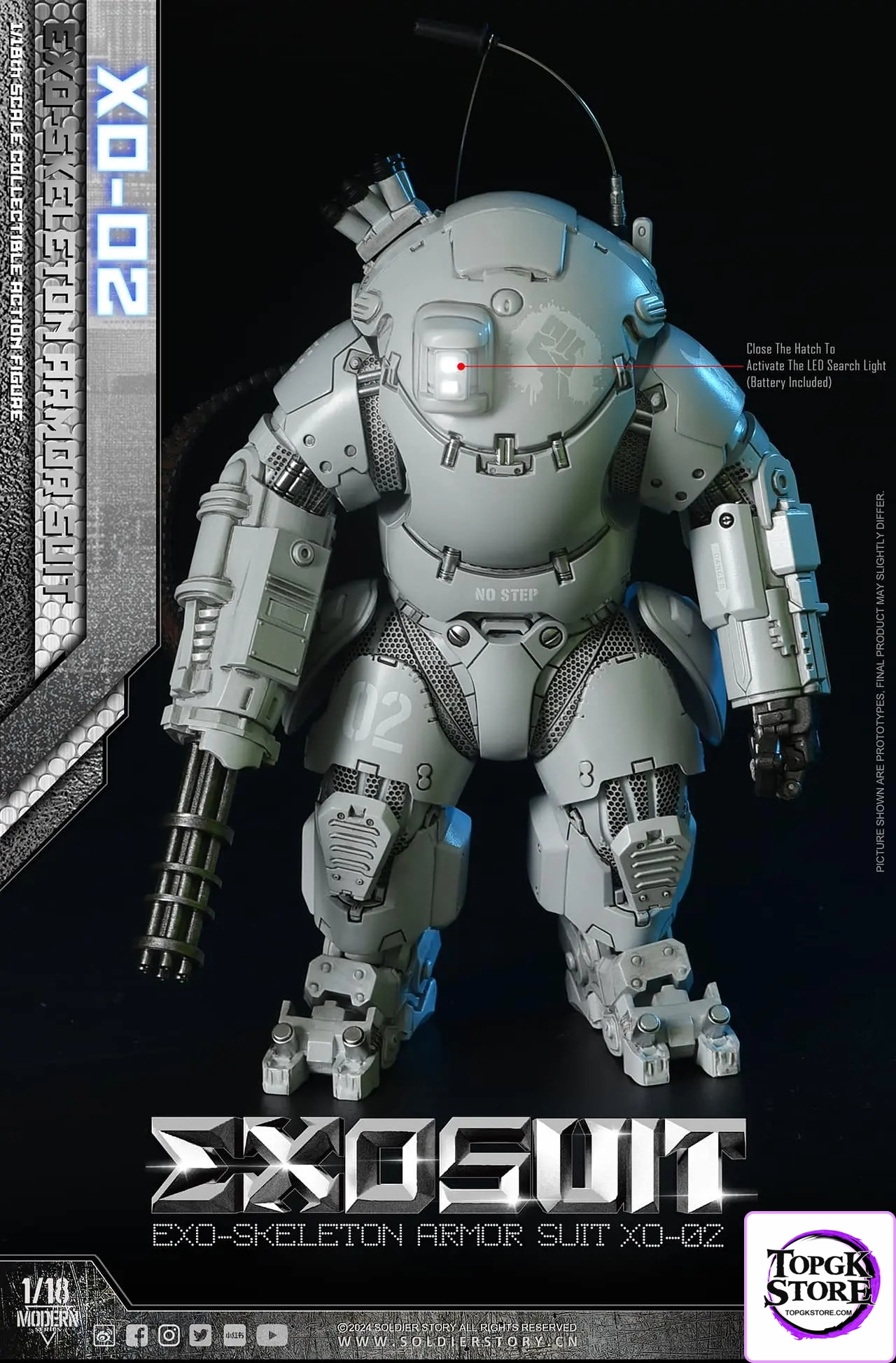 Soldier Story – Original SSE002 1/18th Scale EXO-Skeleton Armor Suit XO-02 Collectible Action Figure (Licensed) - Photo