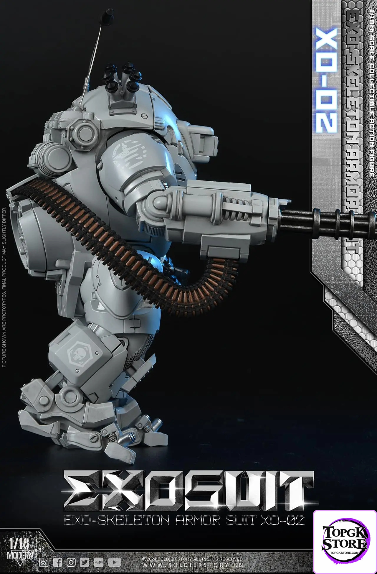 Soldier Story – Original SSE002 1/18th Scale EXO-Skeleton Armor Suit XO-02 Collectible Action Figure (Licensed) - Photo