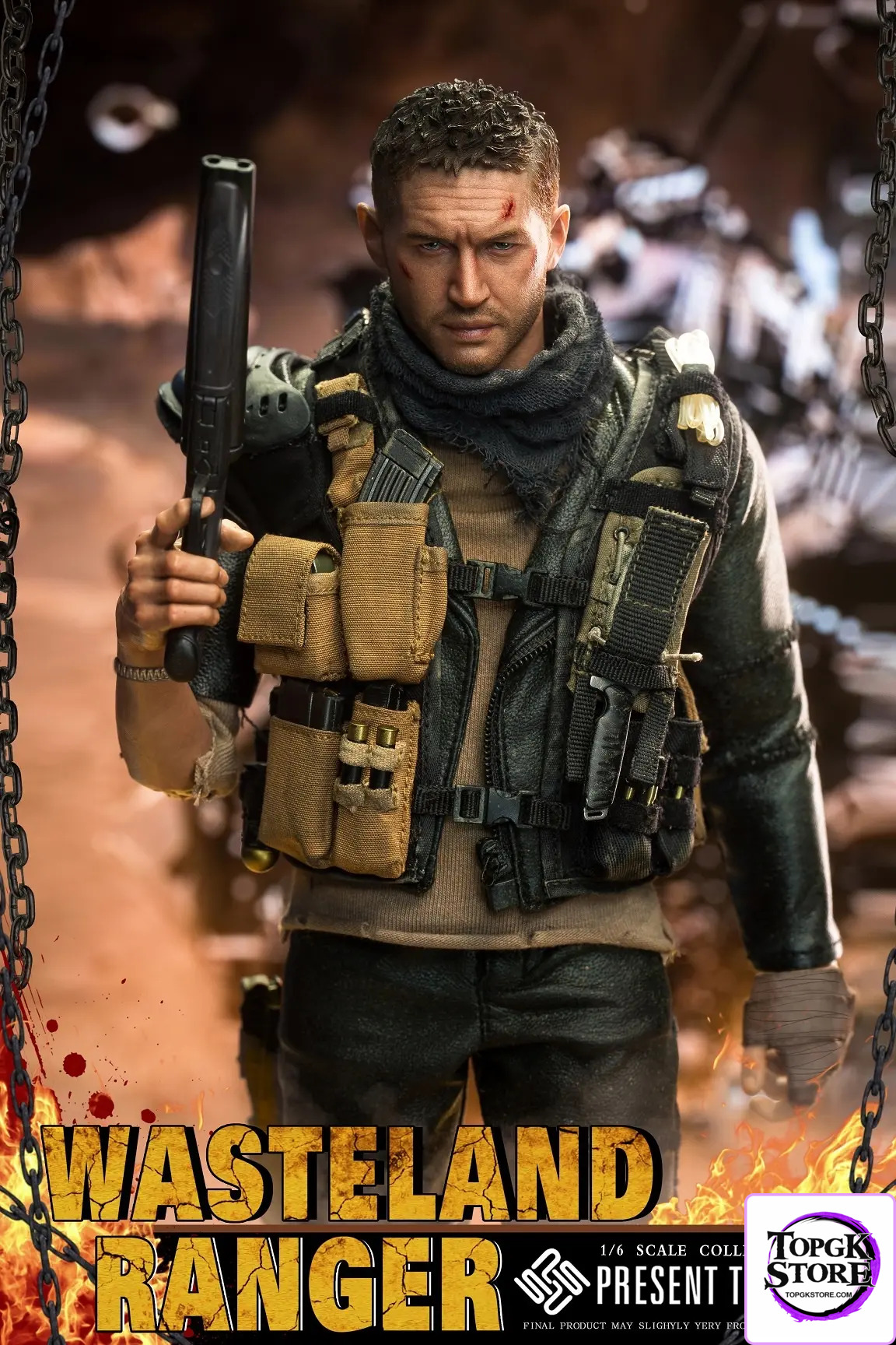 PRESENT TOYS – Wasteland 1/6 collectible toy – WASTELAND RANGER PT-sp56 (Licensed) - Photo 8 | TopGKStore