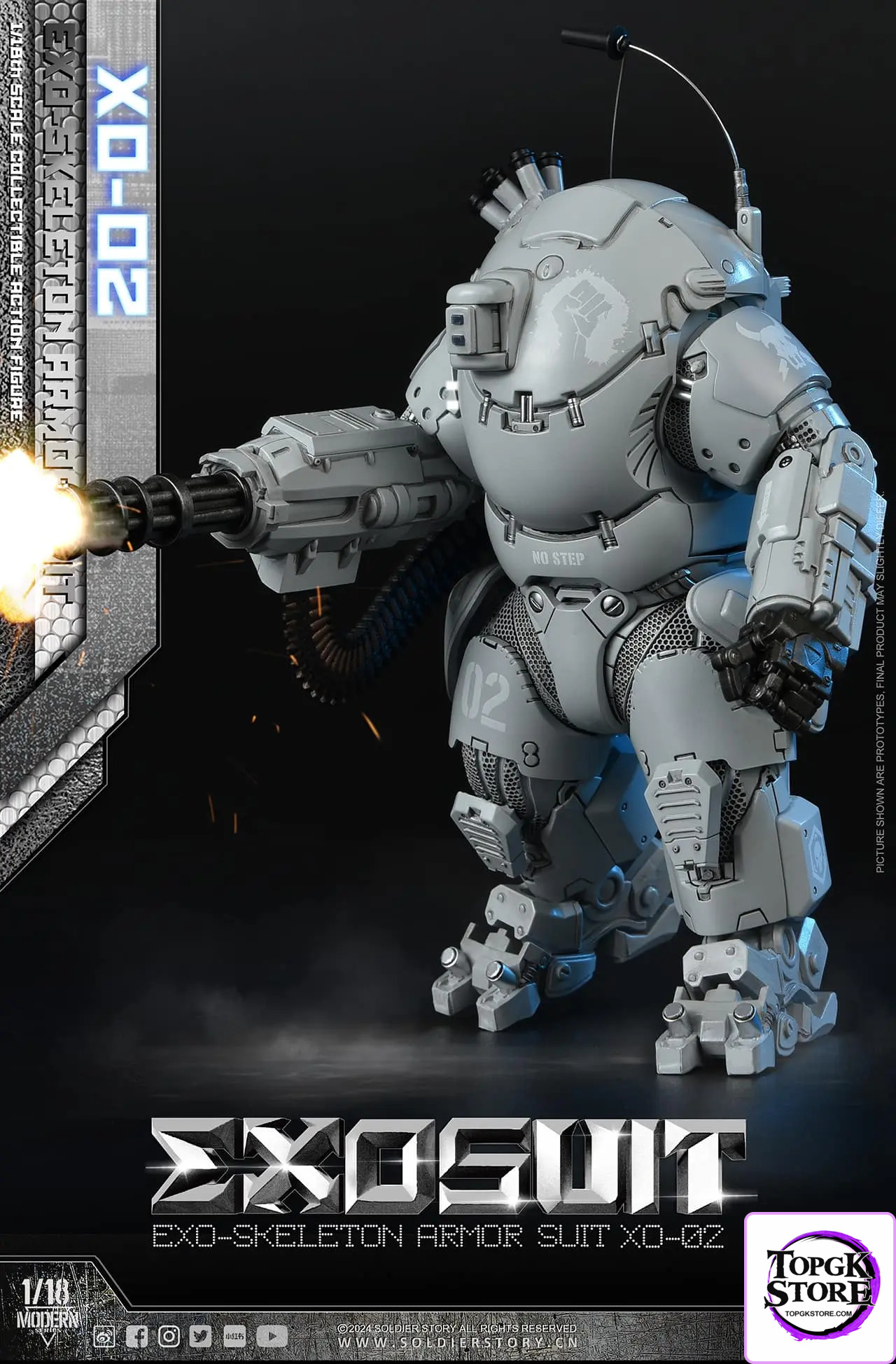 Soldier Story – Original SSE002 1/18th Scale EXO-Skeleton Armor Suit XO-02 Collectible Action Figure (Licensed) - Photo
