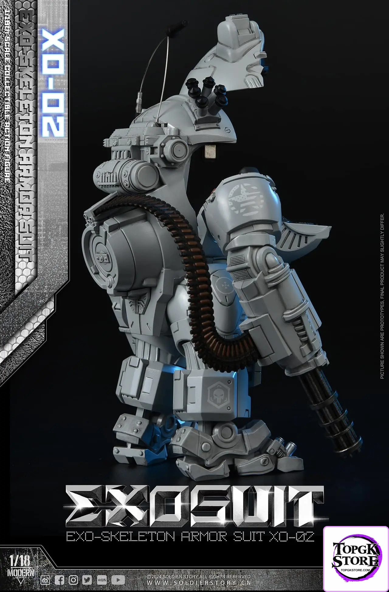 Soldier Story – Original SSE002 1/18th Scale EXO-Skeleton Armor Suit XO-02 Collectible Action Figure (Licensed) - Photo
