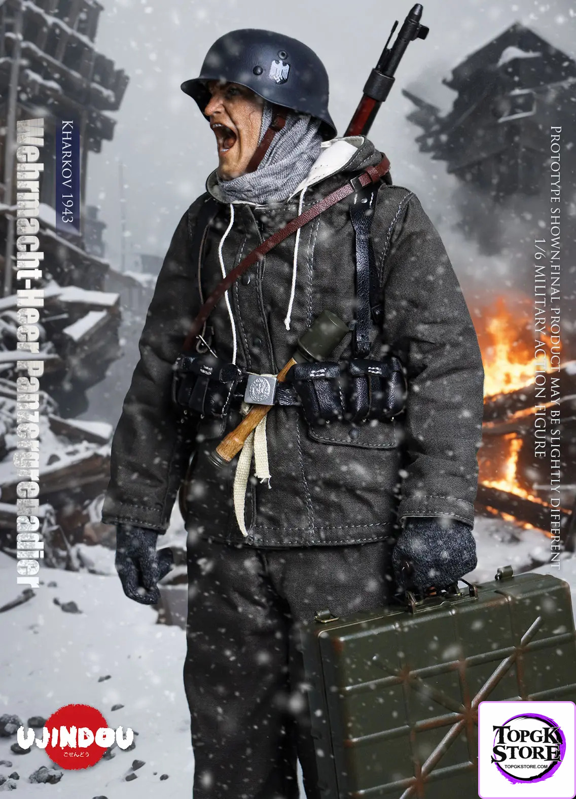 UJINDOU – Original 1/6 WWII Wehrmacht-Heer Panzergrenadier, Kharkov 1943 (Licensed) - Photo 5 | TopGKStore