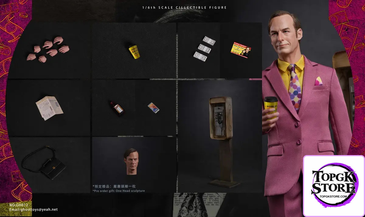 Ghost toys – Better Call Saul 1/6 Seductive Saul lawyer scale action figure GH-012 (Licensed) - Photo 6 | TopGKStore