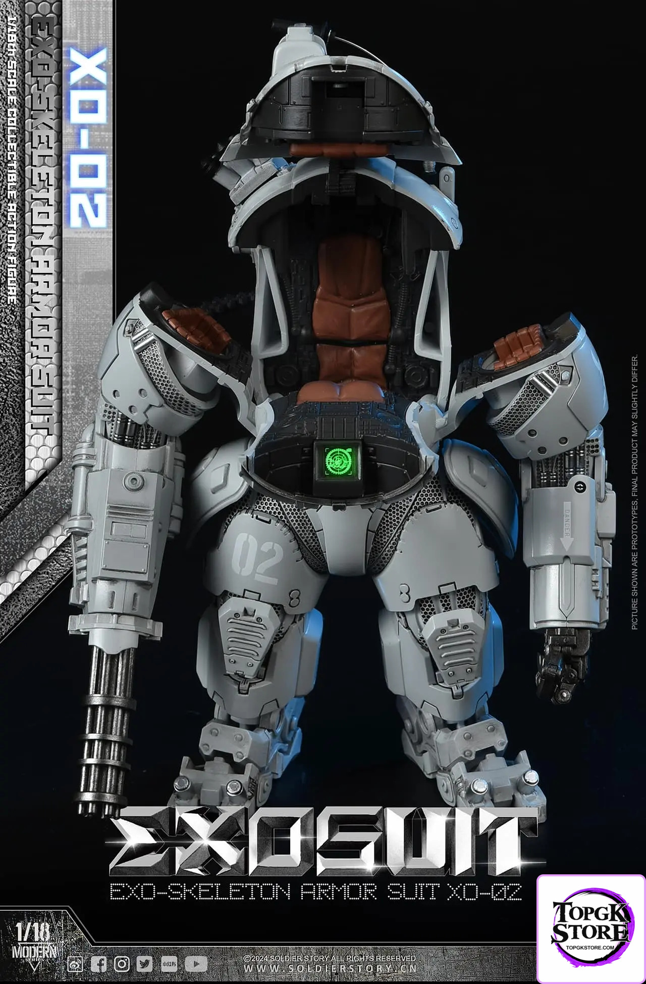 Soldier Story – Original SSE002 1/18th Scale EXO-Skeleton Armor Suit XO-02 Collectible Action Figure (Licensed) - Photo