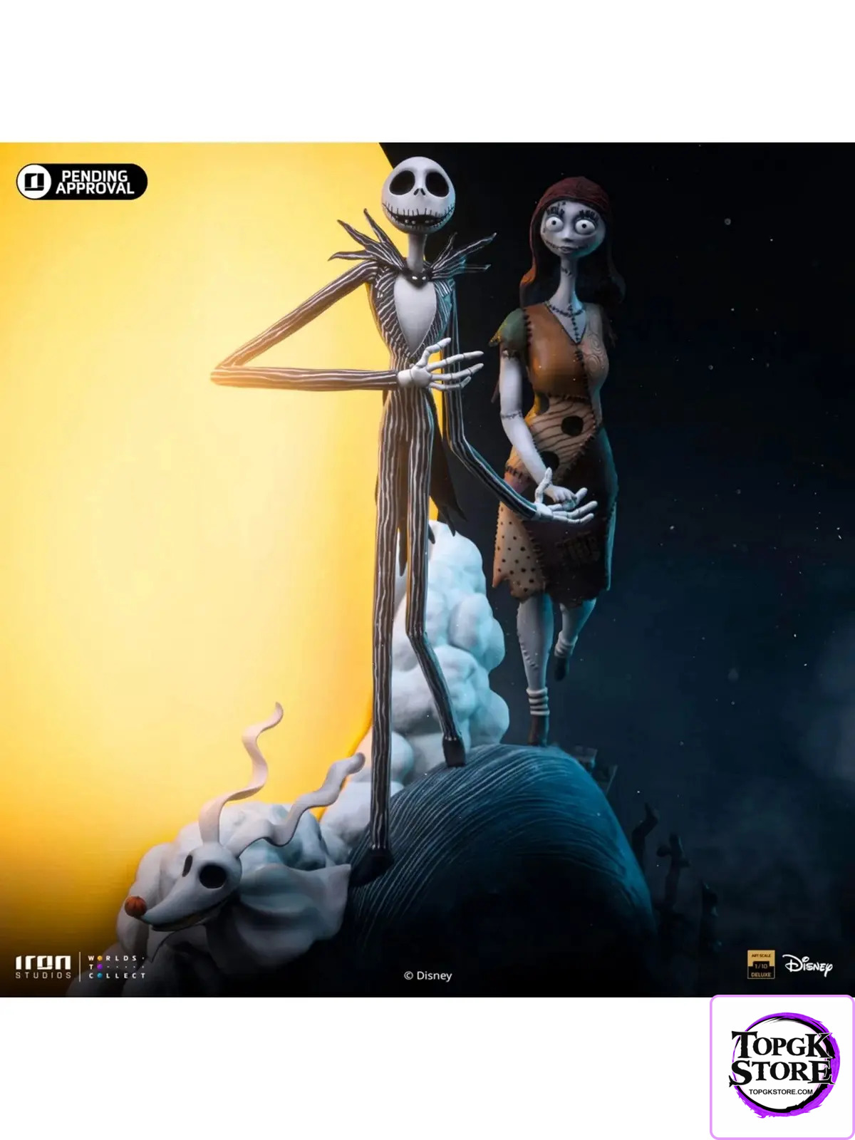 Iron Studio – 1/10 The Nightmare Before Christmas Jack Skellington & Sally Regular Version & Deluxe Version DSN