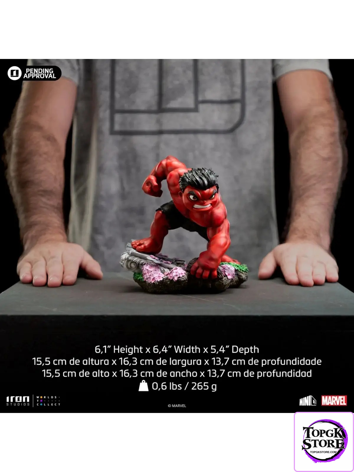 Iron Studio – Marvel MiniCo Series Red Hulk MARCAS106624-MC (Licensed) - Photo 7 | TopGKStore