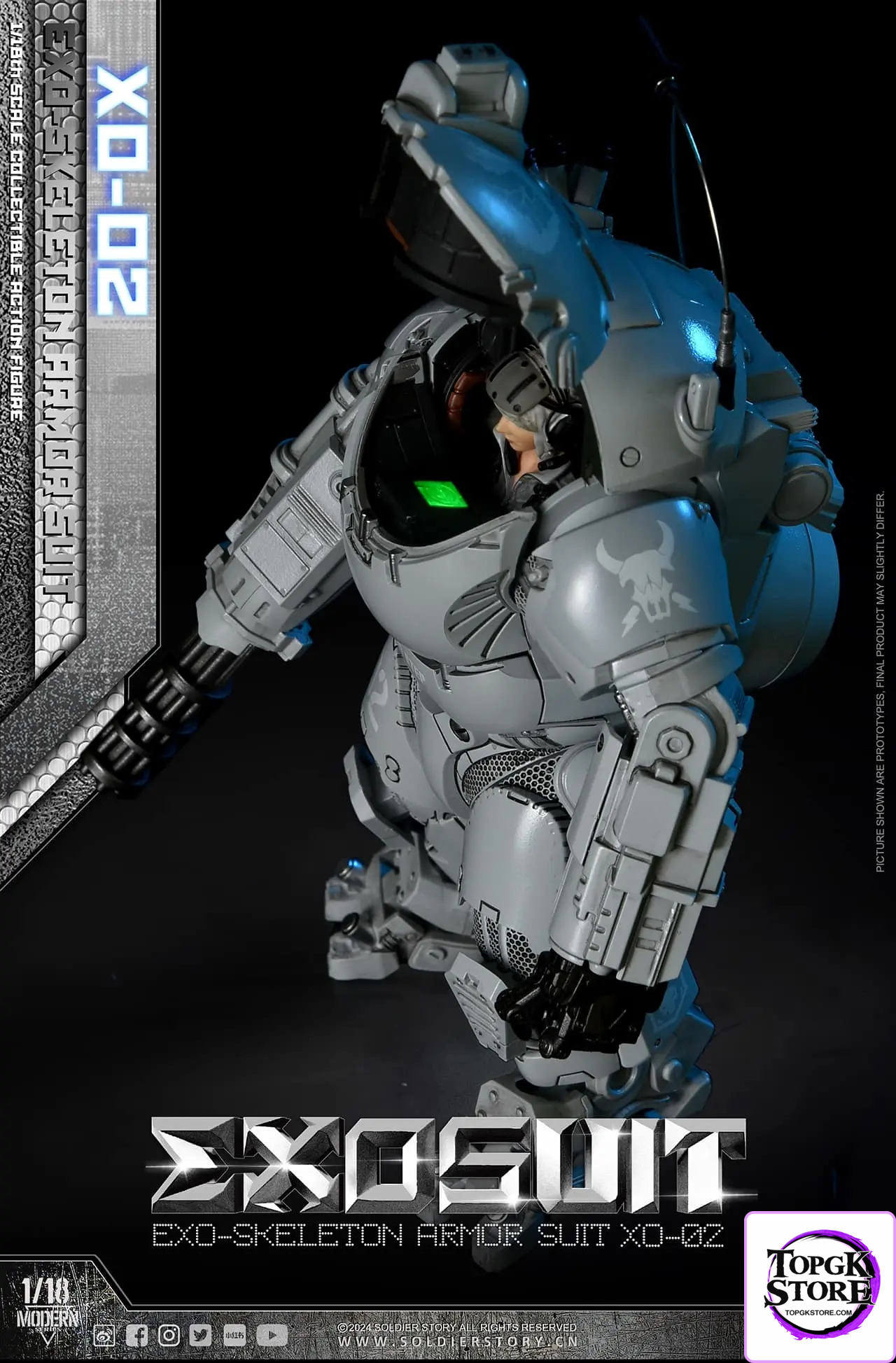 Soldier Story – Original SSE002 1/18th Scale EXO-Skeleton Armor Suit XO-02 Collectible Action Figure (Licensed) - Photo
