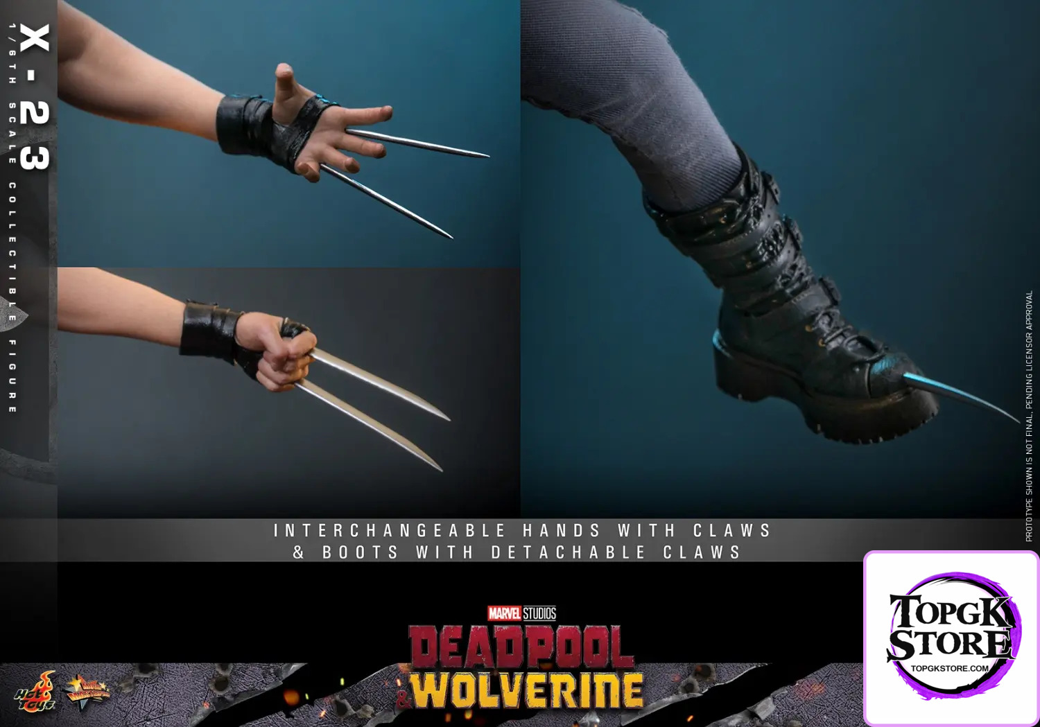 HotToys – Marvel 1/6 MMS781 Deadpool & Wolverine X-23 (Licensed) - Photo 15 | TopGKStore