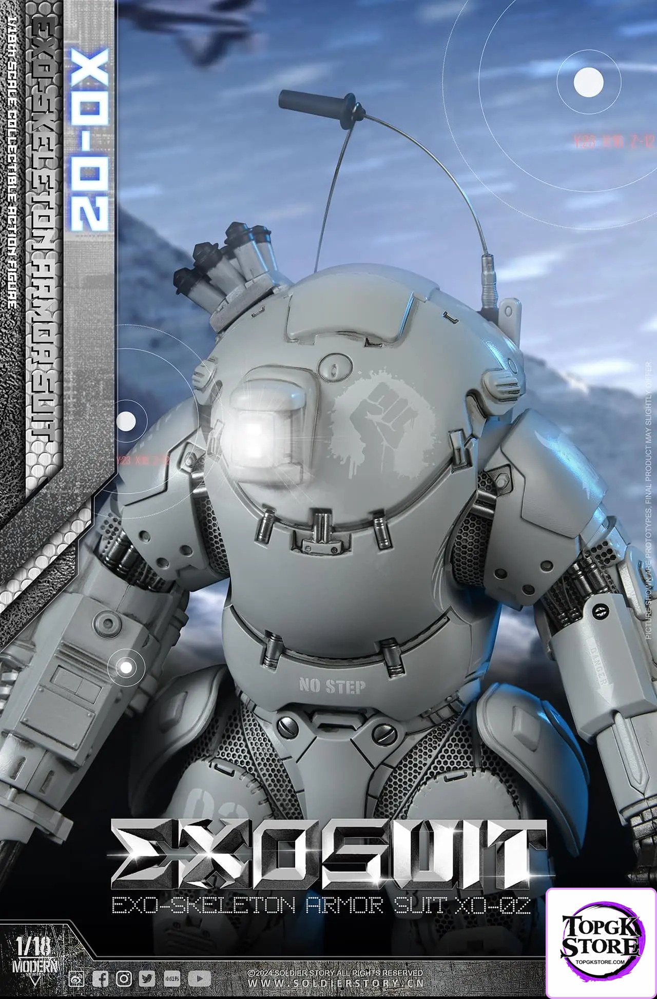 Soldier Story – Original SSE002 1/18th Scale EXO-Skeleton Armor Suit XO-02 Collectible Action Figure (Licensed) - Photo