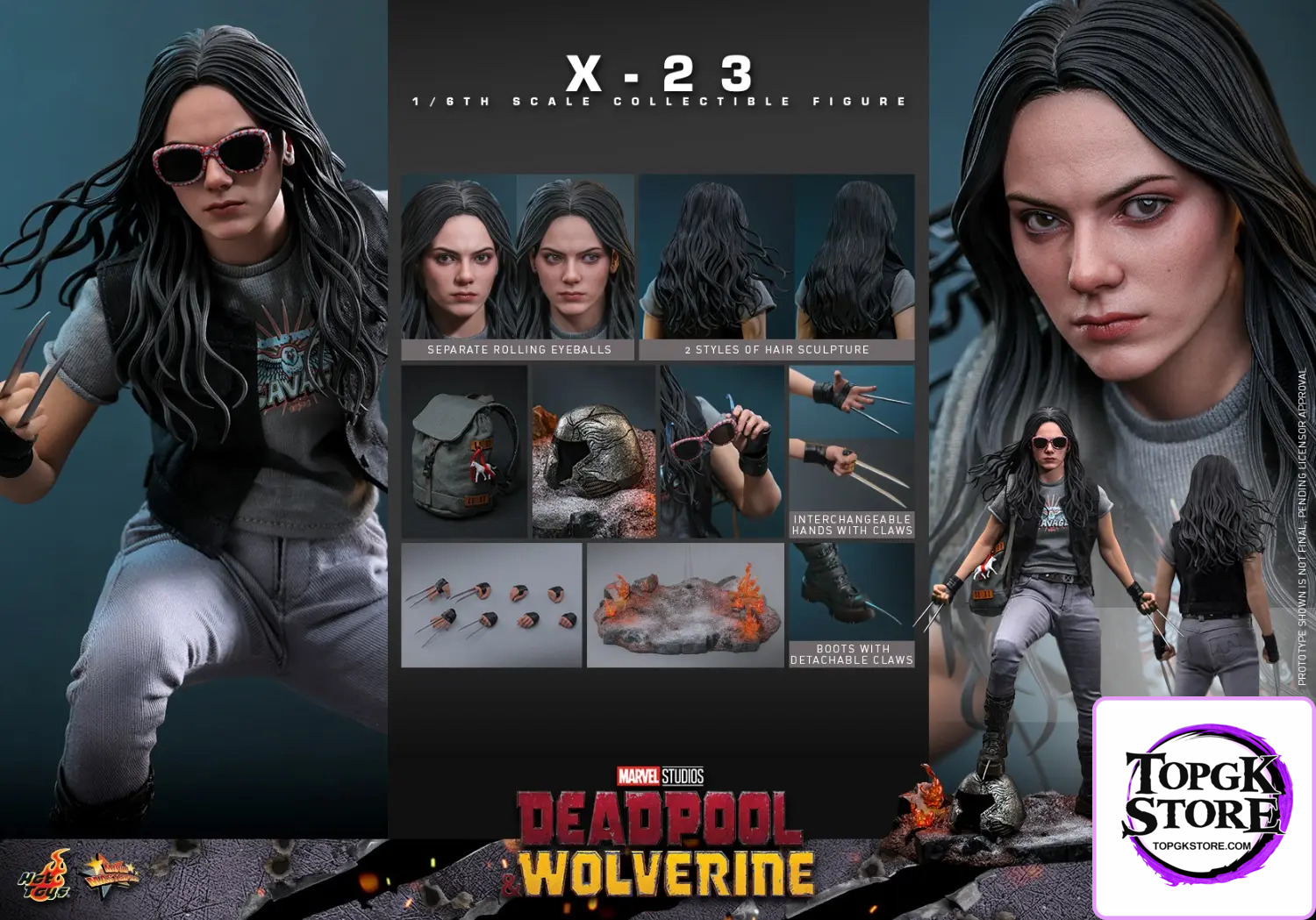 HotToys – Marvel 1/6 MMS781 Deadpool & Wolverine X-23 (Licensed) - Photo 20 | TopGKStore