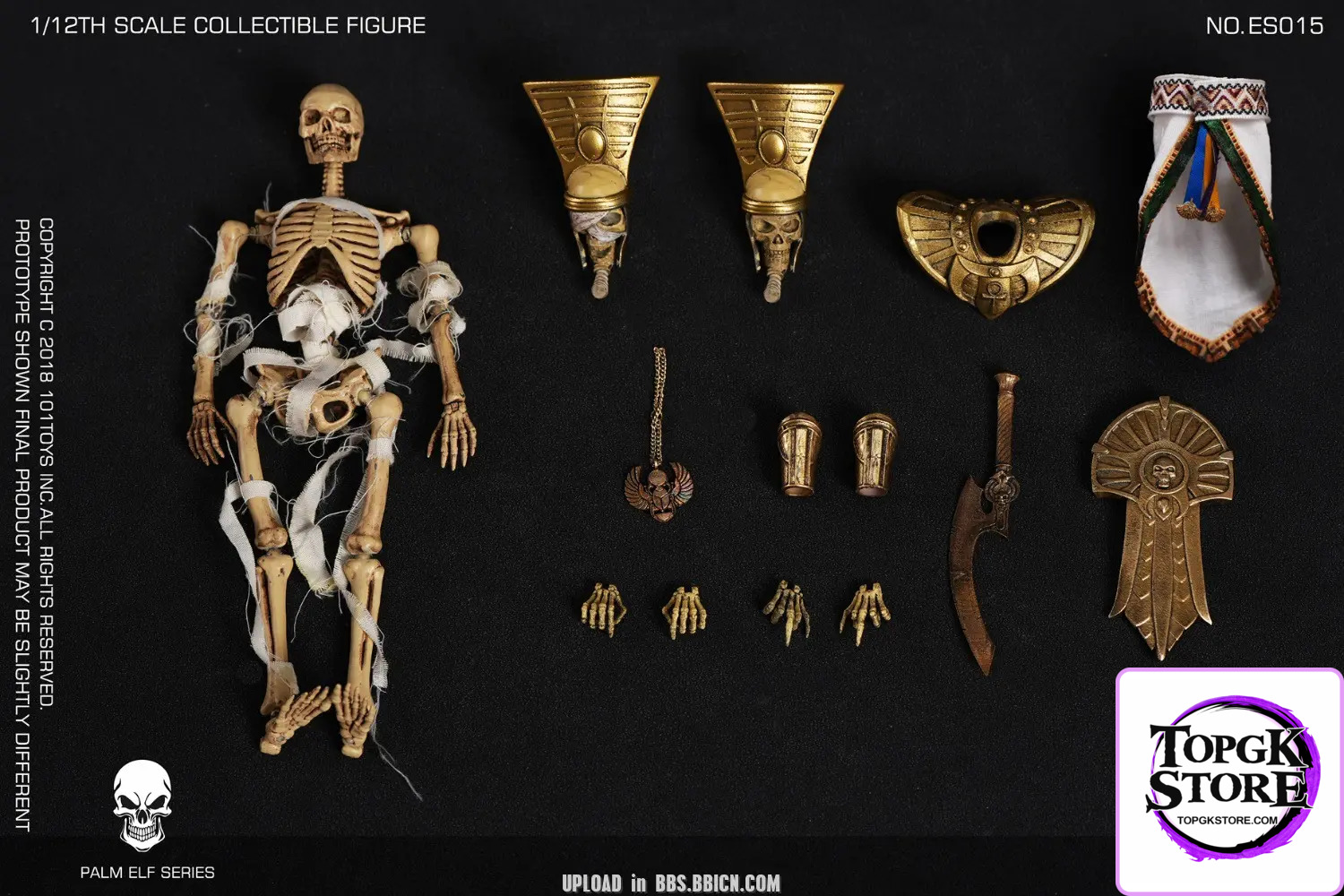 101Toys – Original PALM ELF SERIES- Skeleton Egyptian Mummy (Licensed) - Photo 2 | TopGKStore