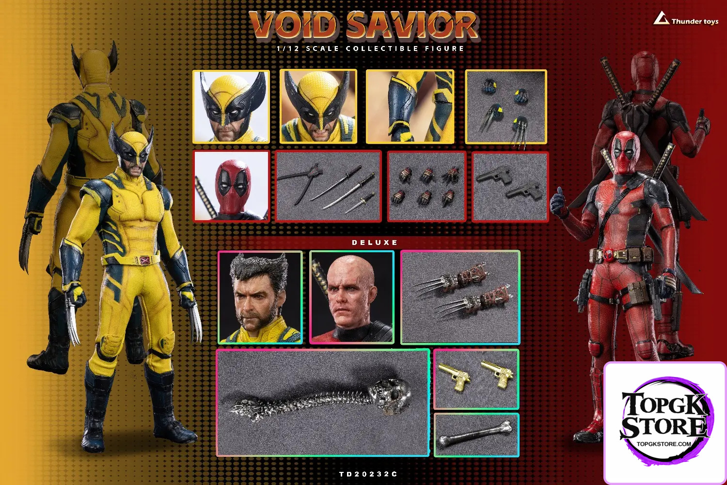 Thunder Toys – Marvel 1/12 VoidSavior Deadpool & Wolverine # TD20232 (A/B/C) - Photo 21 | TopGKStore
