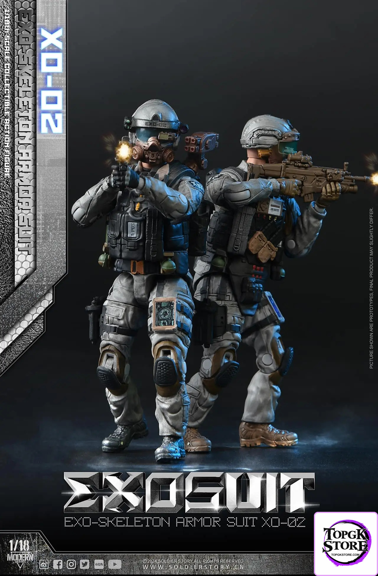 Soldier Story – Original SSE002 1/18th Scale EXO-Skeleton Armor Suit XO-02 Collectible Action Figure (Licensed) - Photo