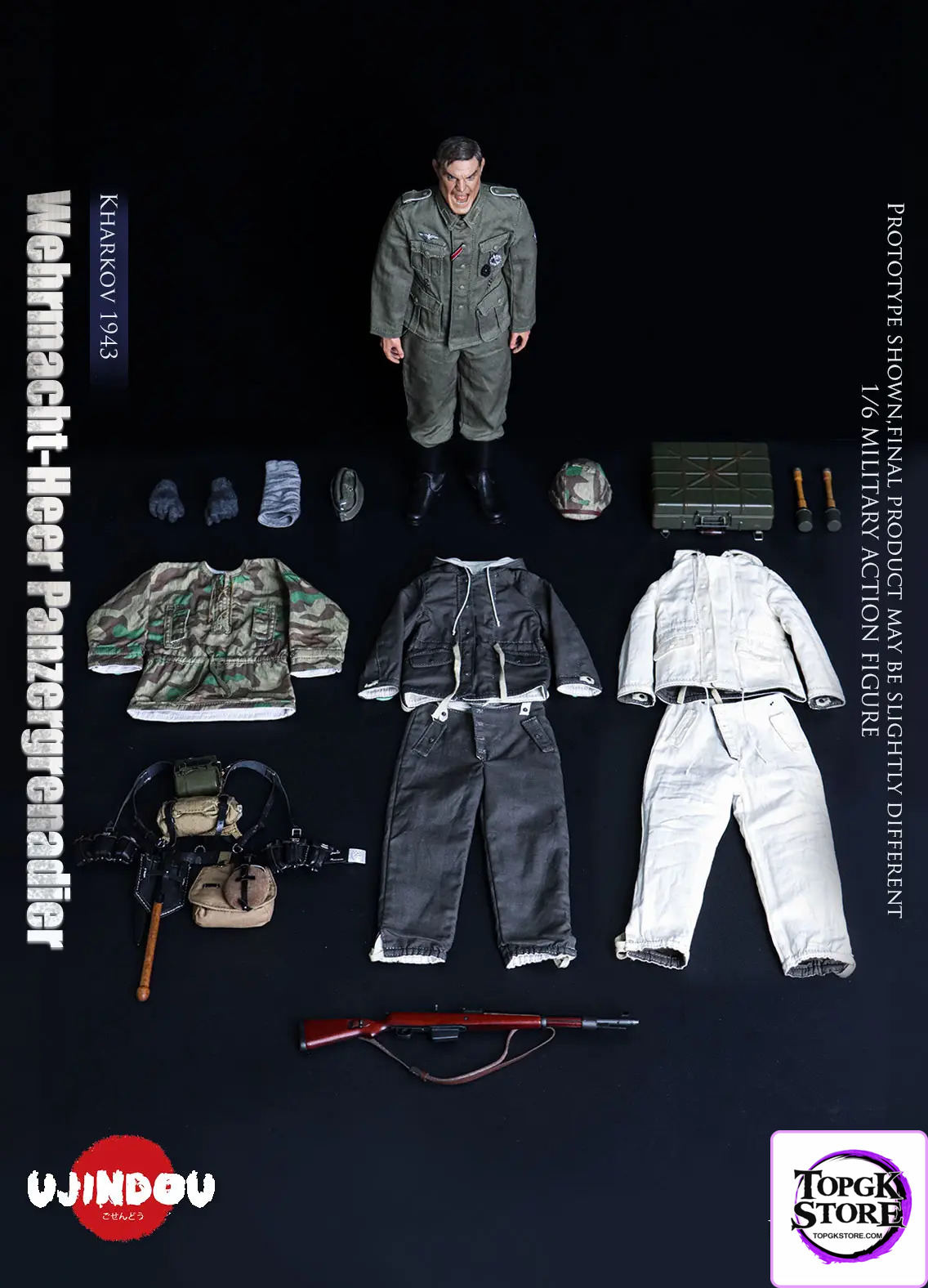 UJINDOU – Original 1/6 WWII Wehrmacht-Heer Panzergrenadier, Kharkov 1943 (Licensed) - Photo 11 | TopGKStore